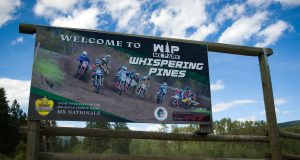 Whispering Pines track sign